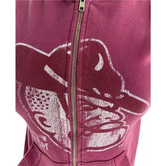 Authentic Retro Sports Hooded Top Womens Size Medium Short Sleeve Activewear - Picture 5 of 7